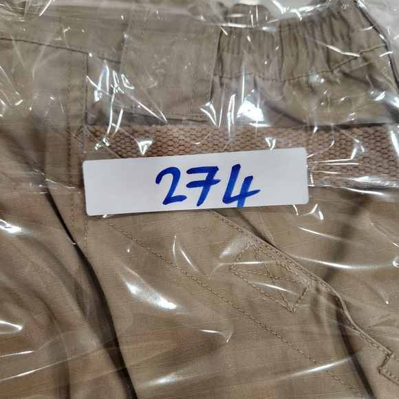 5.11 Tactical Series Cargo Pants Beige Tan Double Knee Elastic Waist Mens 36x30 - Picture 14 of 14